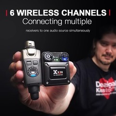U4 Wireless in-Ear Monitor System Set with Transmitter and Receiver (One Rece…