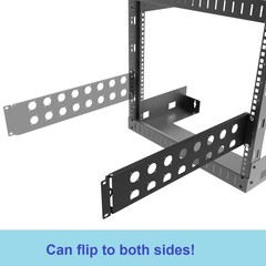 2U Hinged Rack Component Panel with 16 D-Series Punch-Out Holes for 19 inches…