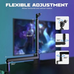 FIFINE Tank3 NEO XLR /USB Dynamic Microphone & BM88 Neo Low Profile Boom Arm