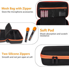 Wireless Microphone Case Compatible with JBL Wireless Two Microphone System, Dua