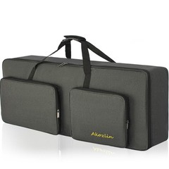 AKOZLIN 61-Key Full Padded Keyboard Gig Bag, For 61key-Lenth41.7″, Black