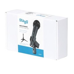 Stagg SUM20 Handheld Dynamic USB Microphone Plug n‘ Play, Includes Desktop Stand