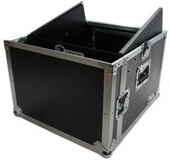 Harmony Case HCM6U DJ Pro Audio 10U Slant Top 8U Vertical Mixer Rack Case New