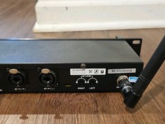 XTUGA RW2080 Wireless 2 Channel in Ear Monitor System Receiver w/cable TESTED