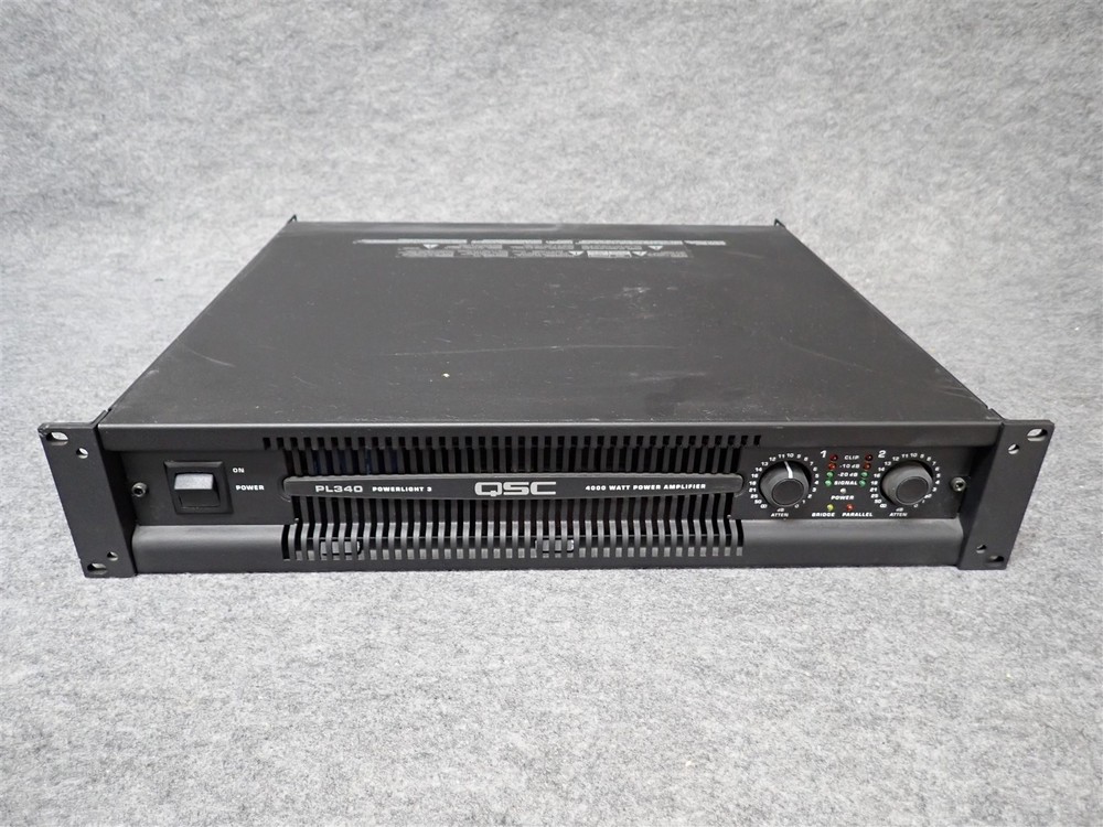 QSC PowerLight PL340 2 Channel Professional Power Amplifier 1350WPC (#7) (II6)