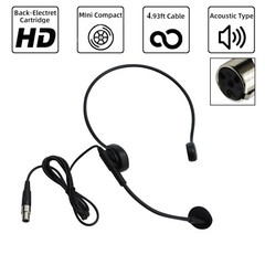 Headset Condenser Microphone For ME3 Shure BLX SLX ULX PGX Wireless System