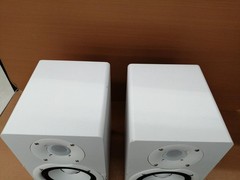 YAMAHA HS5 Powered Studio Monitor Speaker White Pair w/ Cable Tested TB01 6.0/PC
