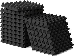 6-Pack 1.5″ Egg Crate Acoustic Foam Panels – Fire-Retardant Soundproofing