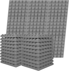 12- 96Pk Acoustic Foam Panel Wall Tiles Record Studio Noise Sound Proof 12x12x2″
