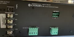 Crown 180A Mono Professional 80W Power Amplifier with rack mount and power cord