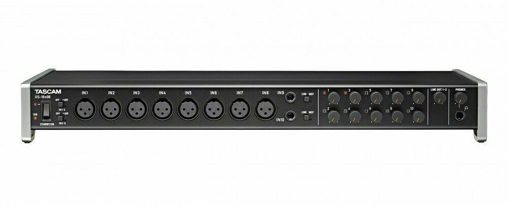 TASCAM US-16×08 audio MIDI interface 16 inputs 8 outputs