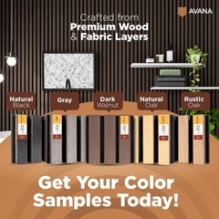Acoustic Wall Panels Color Samples Pack – Wood Panels for Wall Decor – Inter…