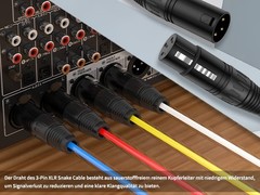 M/F 4 Channel Multi-Media Snake Cable 4 Pairs Male to Female 3 Pin XLR Balanced