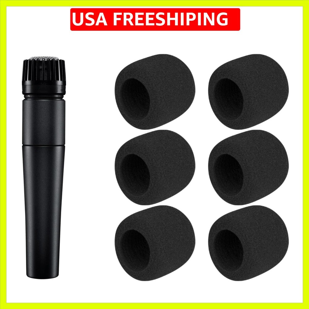 6Pcs Microphones Pop Filter for Shure SM57SM57LC/SM57-LCE/SM57 Pro, Protectiv…