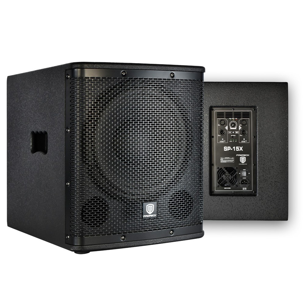 PRORECK 15″ 2000W Powered PA DJ Subwoofer Active DSP Bass Stage Party Speaker