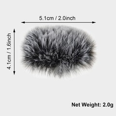 Microphone Windscreen for DJI Mic 2, Furry Wind Muff with DJI Mic 2, Fur Micr…