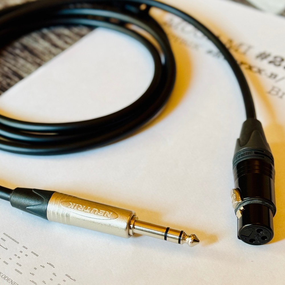 Mogami 2549 Black | Choose 1-10ft | Neutrik XLR/TRS | Tokyo-made | Ready to Ship