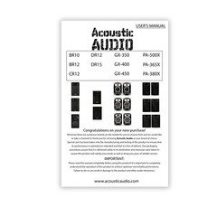 Acoustic Audio PA-380X Passive DJ Speakers 8″ PA Karaoke 3-Way Studio Home Audio