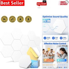 Eco-Friendly 12 Pack Acoustic Panels – 12″ X 10″ Stylish Soundproofing Solution