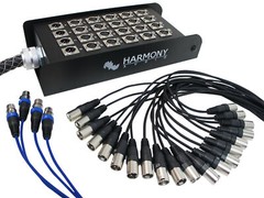 Harmony Audio HA-SB2450 XLR Snake Cable 24 Channel – 50 Feet (20 Send 4 Returns)