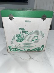Vintage 1960’s Platter-pak LP Carrying Storage Case #1252 Dance Green