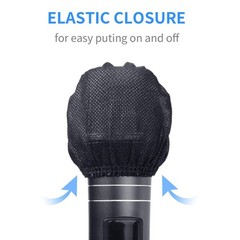 Microphone Cover 200pcs (100 pairs) Microphone Covers Disposable Individually…