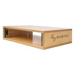 Sound Town DIY 2U Studio Rack with Solid Baltic Birch Plywood, Golden Oak for…