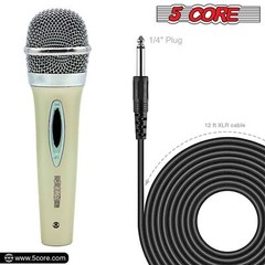 5Core Microphone Pro Microfono Dynamic Mic XLR Audio Cardiod Karaoke Vocal