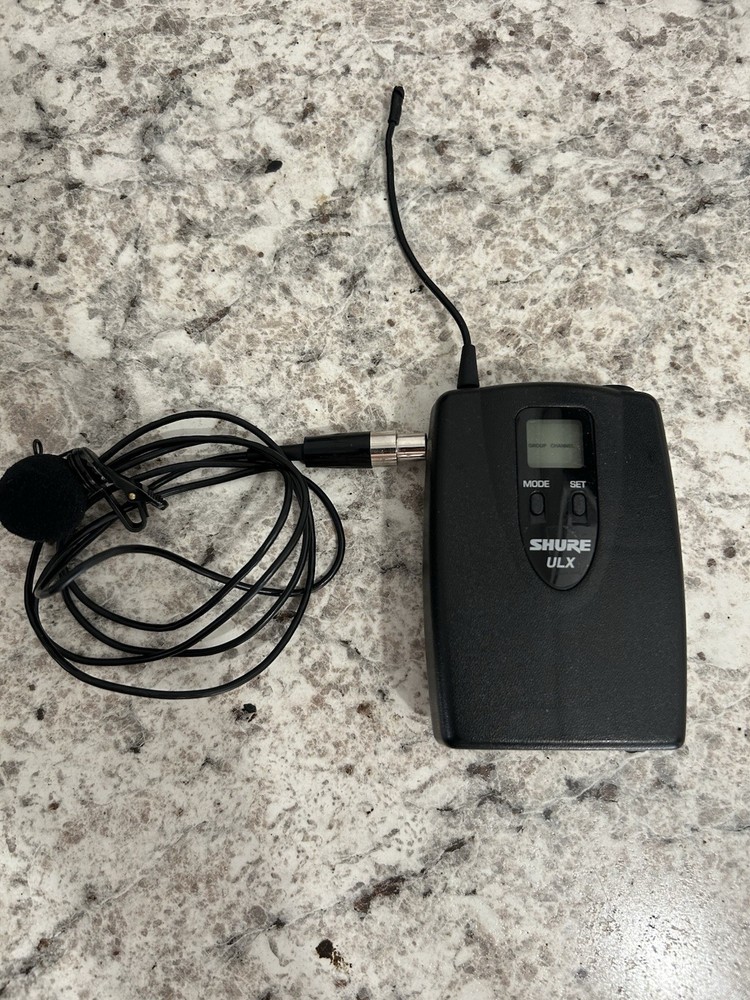 SHURE ULX1-J1 Wireless Lav/Lapel Bodypack Transmitter 554-590MHz WL185 Cardioid