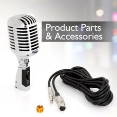 PYLE PDMICR42SL Classic Retro Vintage Style Dynamic Vocal Microphone (SILVER)