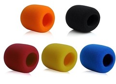 Microphone Muffler Mic Foam Cover Windscreen Sponge for Shure SM58 mics 5 Pack