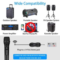 K28 Rechargeable Wireless Microphone Karaoke Cordless Microphone with Volume …