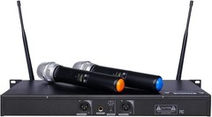 GTDaudio 2×800 Channel UHF True Diversity Wireless Handheld Mic 400 ft