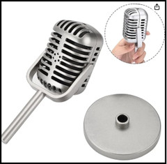 Microphone Vintage Look Old Style Dynamic Vocal Classic Retro Studio Stage Voice