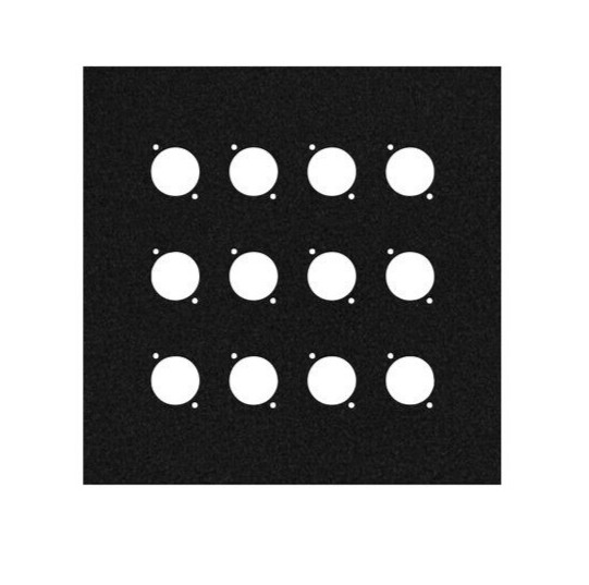 10 inch Flat Metal Wall Panel with 12 Connector D-Series Holes by Elite Core