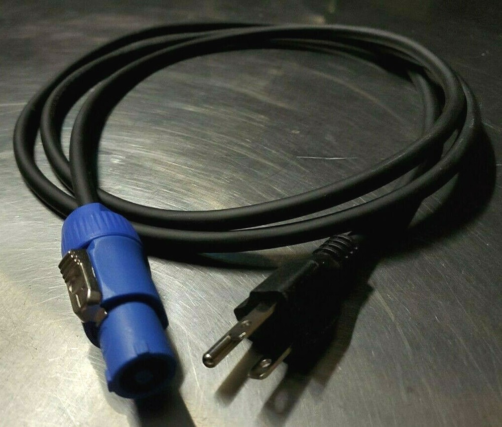 6ft blue PowerCon NAC3FCA to male Edison Power Cord Connector Cable 20A