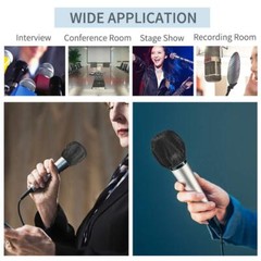 200 Pcs Microphone Cover Disposable Mic Windscreen Protective Cap Cover for KTV