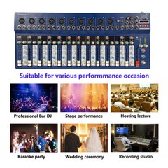 Professional Bluetooth Line Live Mixing Studio Audio Sound Mixer 14 Channel Mix