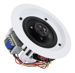 Rockville RCS180-6 70v Commercial Amplifier w/Bluetooth+(4) 4″ Speakers in White