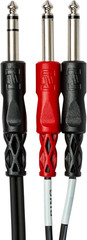 STP-204 Insert Cable, 1/4 Inch TRS to Dual 1/4 Inch TS, 13 Feet