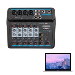 6-Channel Live Studio Audio Mixer Sound Board Mixing Console Home USB Bluetooth