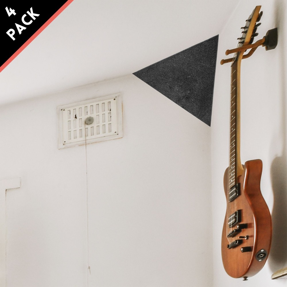 Foroomaco Triangular Pyramid Bass Traps – 4 Pack for Ceiling Corners