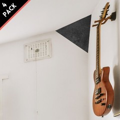 Foroomaco Triangular Pyramid Bass Traps – 4 Pack for Ceiling Corners
