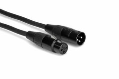 4 Pack Hosa Pro Microphone Cable HMIC-015, Neutrik REAN XLR3F to XLR3M 15Ft