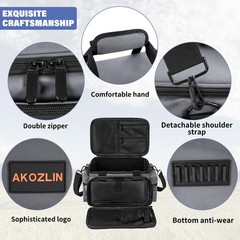 Cable File Bag Detachable Dividers DJ Gear Sound Instrument Accessories