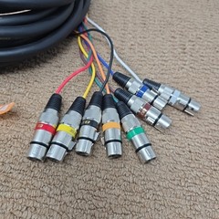 EBXYA 10ft 8 Channel XLR Snake Cables – 8 Colored XLR Male to Female Snake Cable