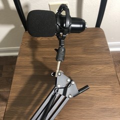 Adjustable Microphone Arm Stand With Microphone Missing the Desk Mount Clamp