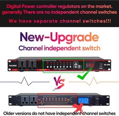 10 Outlet Power Conditioner -8 Independent Switch Rack Power, Power Conditioner