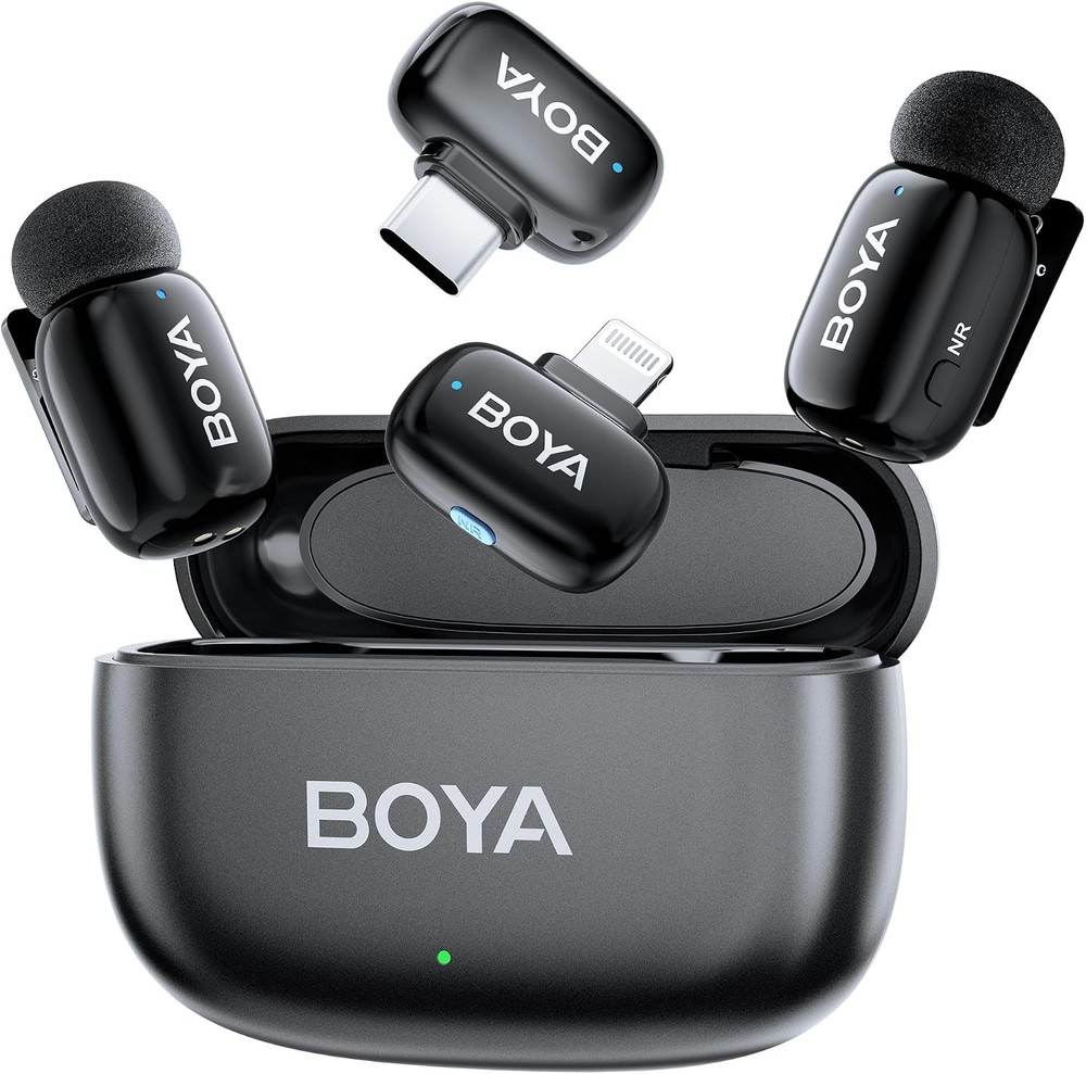 #20 BOYA Mini Wireless Lavalier Microphone for iPhone 16/15 Series iPad iOS