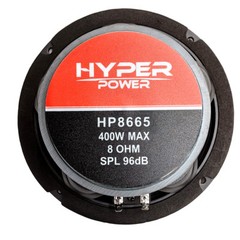 HyperPower 6.5″ Shallow Mount Speaker 400-Watt RMS Midrange 8-ohm HP8665 2-pack